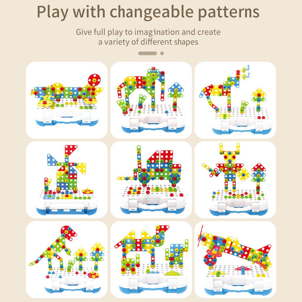 Gardening Tools For 3 Year Old - 246-teiliges Mosaik-Baumodell Konstruktions-STEM-Lernspielzeug Puzzle für Kleinkinder