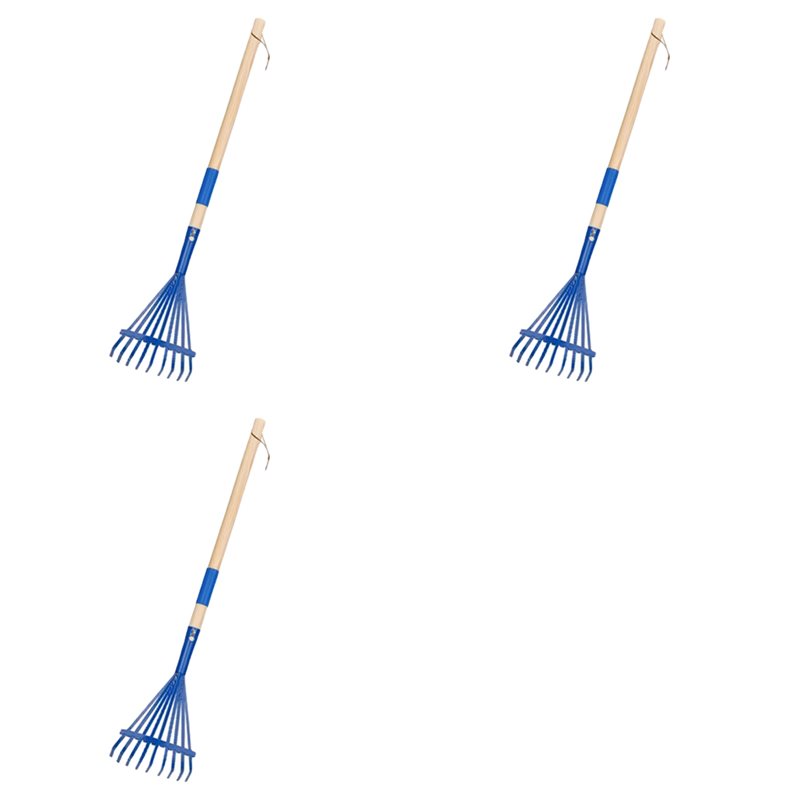 Gardening Tools For 3 Year Old - JHD 3X Kinderrechen mit Hartholzgriff und