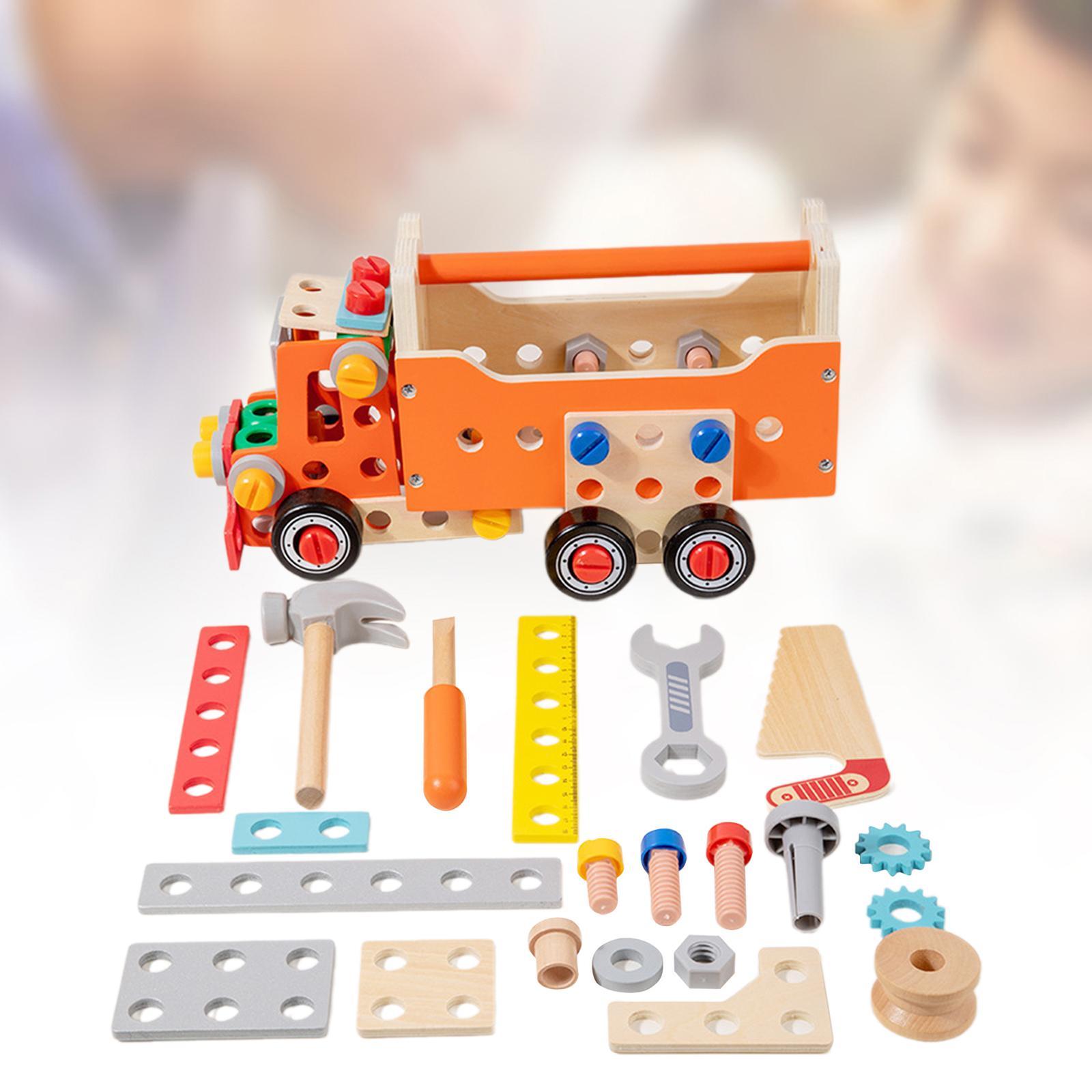 Gardening Tools For 3 Year Old - Holzbausatz, Weihnachtsgeschenke, kreatives Geschenk, Holzbau-Werkzeugkasten für