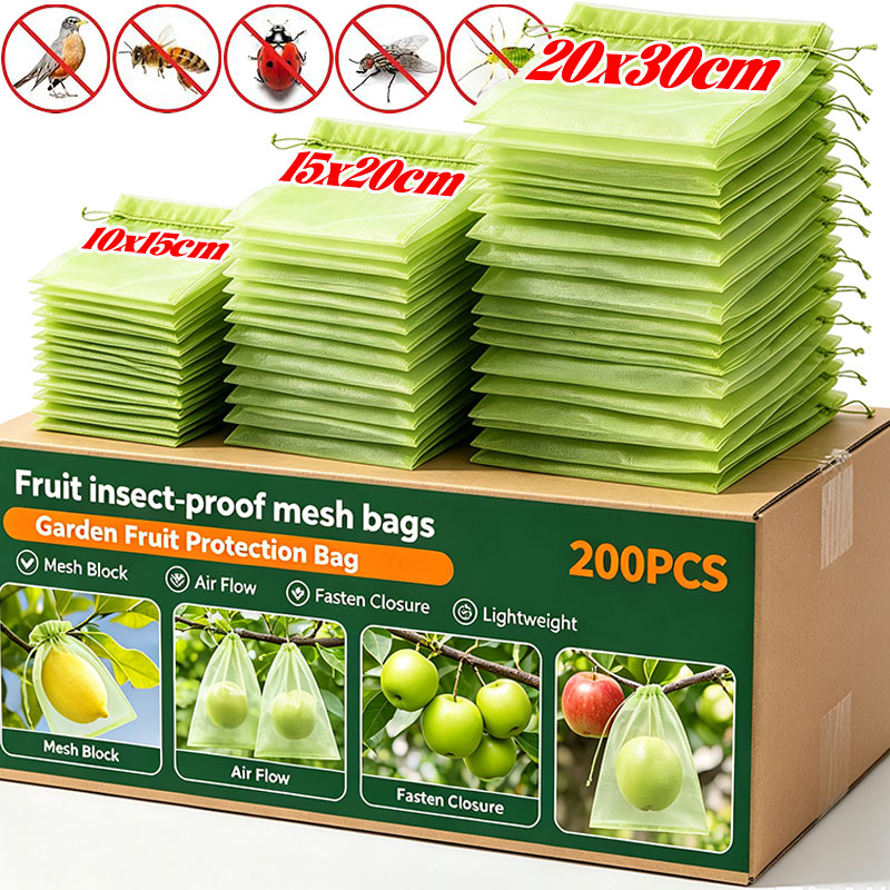 Gardening Tools Store - Großhandel Obstschutzbeutel: Vogelschutz-Pflanznetze für Erdbeeren, Trauben