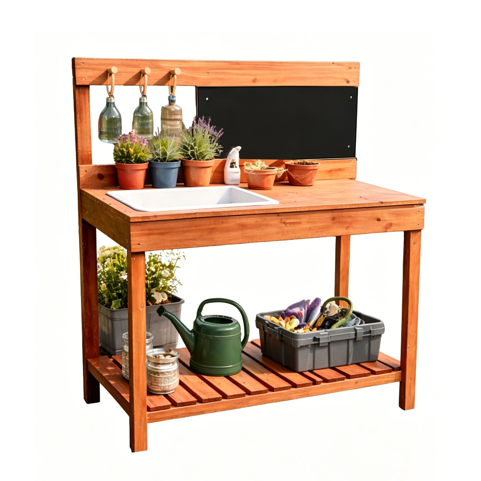 Gardening Tools Wooden - Holz-Pflanztische für Kinder, Garten-Arbeitstische für drinnen
