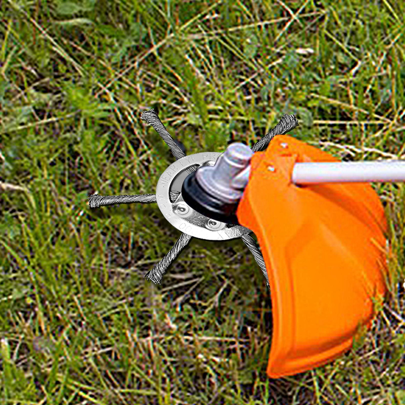 Gardening Tools Women - Stahl-Grasschneiderkopf mit Sicherheitsdraht und Unkrautklinge für