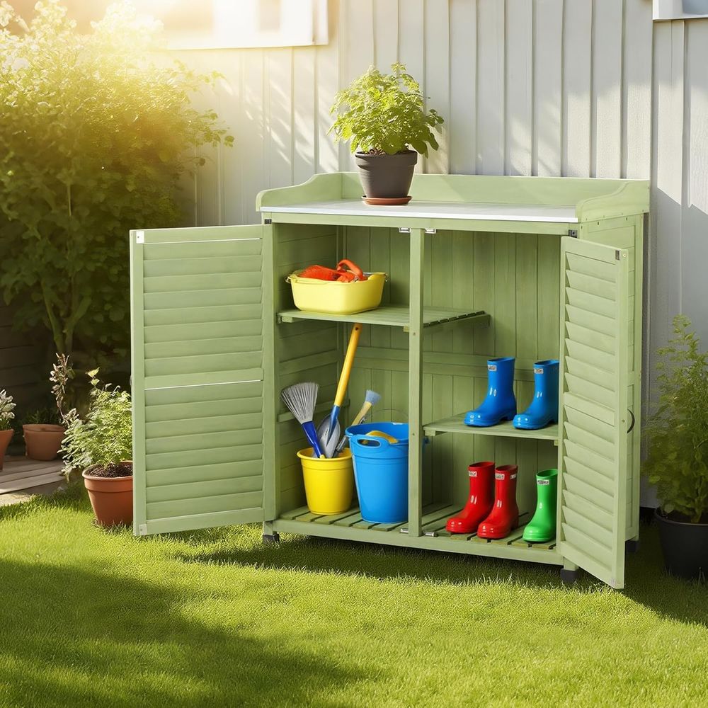 Outdoor-Pflanzbank mit Metall- – Gardening Tools Wooden Bewertung und Preis