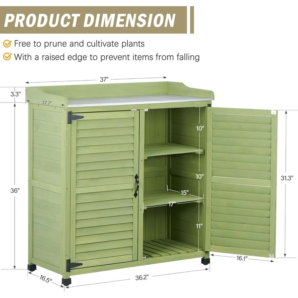 Outdoor-Pflanzbank mit Metall- – Gardening Tools Wooden Bewertung und Preis