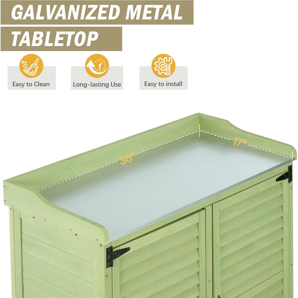 Outdoor-Pflanzbank mit Metall- – Gardening Tools Wooden Bewertung und Preis