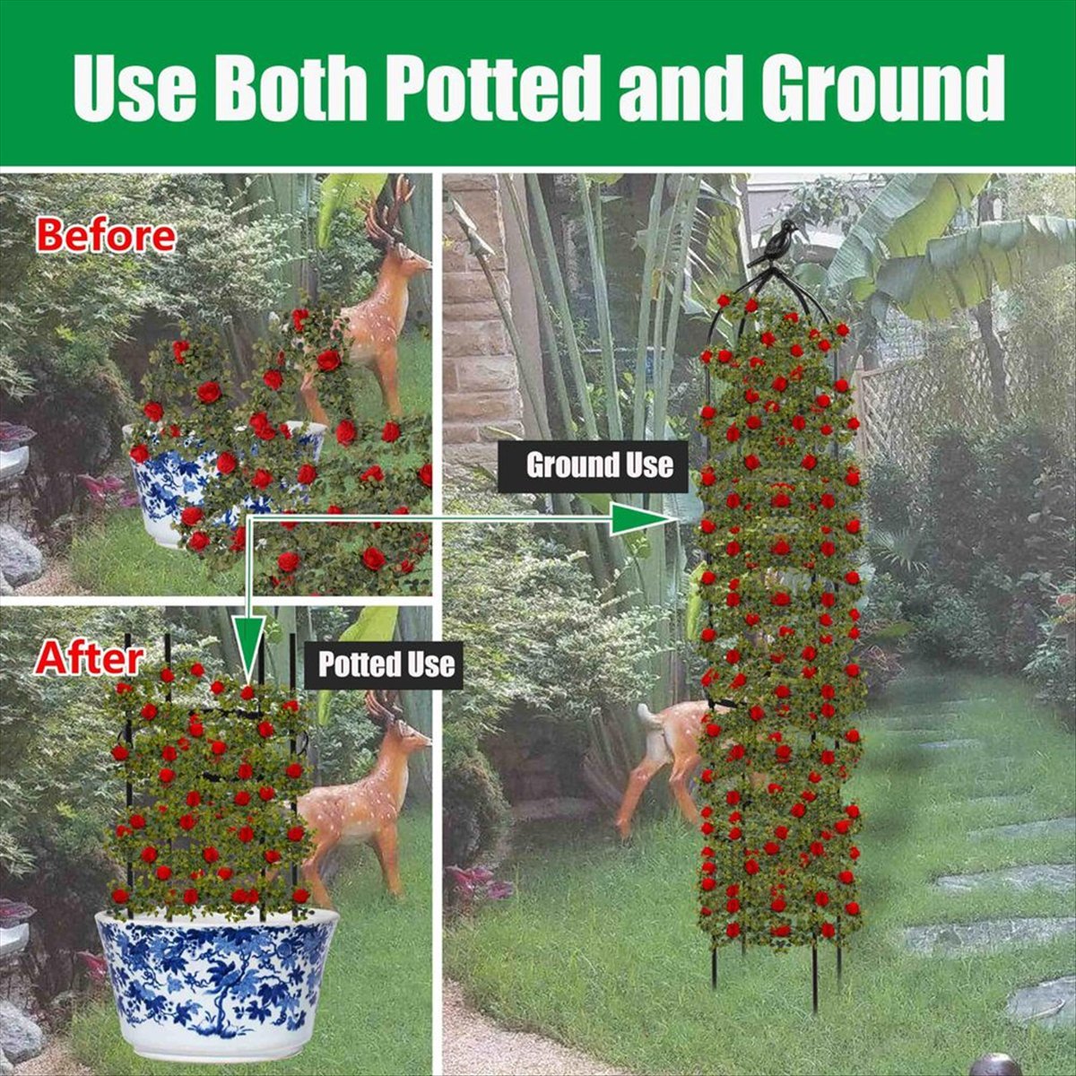AT16 Kletterpflanzen-Obelisk-G – Gardening Tools B&Q Bewertung und Preis