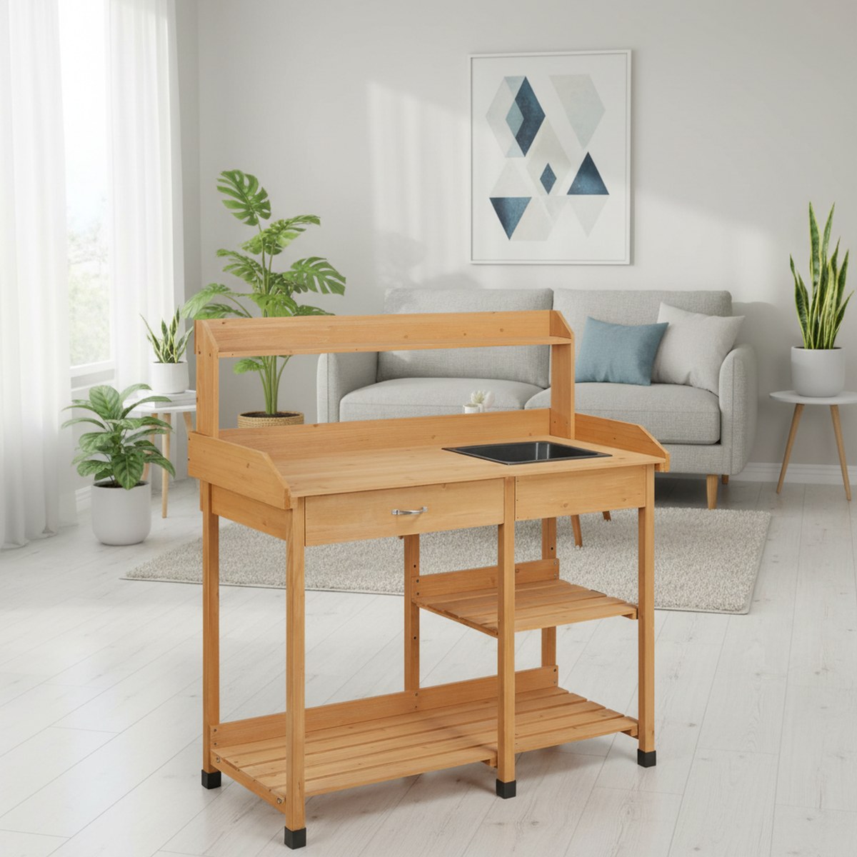 Holz-Gartentisch mit Spüle für – Gardening Tools Wooden Bewertung und Preis